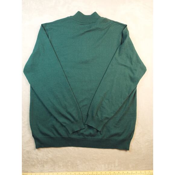 SHAQUILLE ONEAL Sweater Mens 2XL Green Preppy Casual Classic 1/4 Zip NEW - Picture 2 of 7
